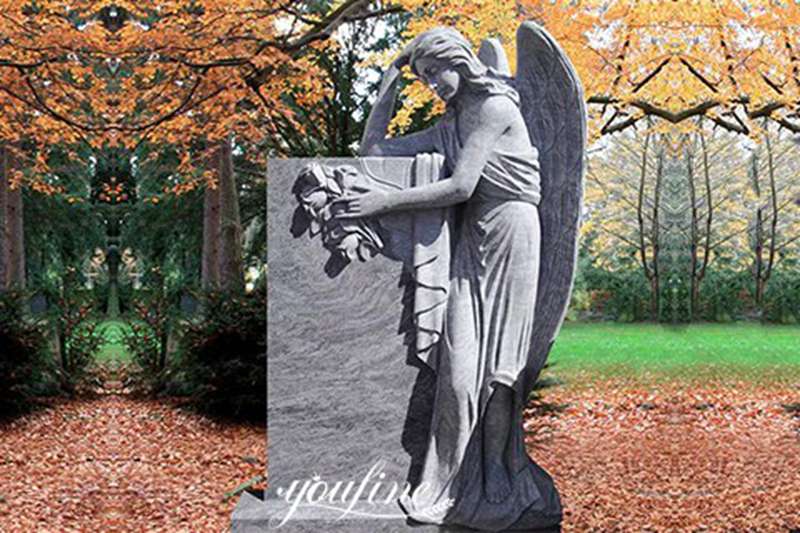 granite angel headstone for sale