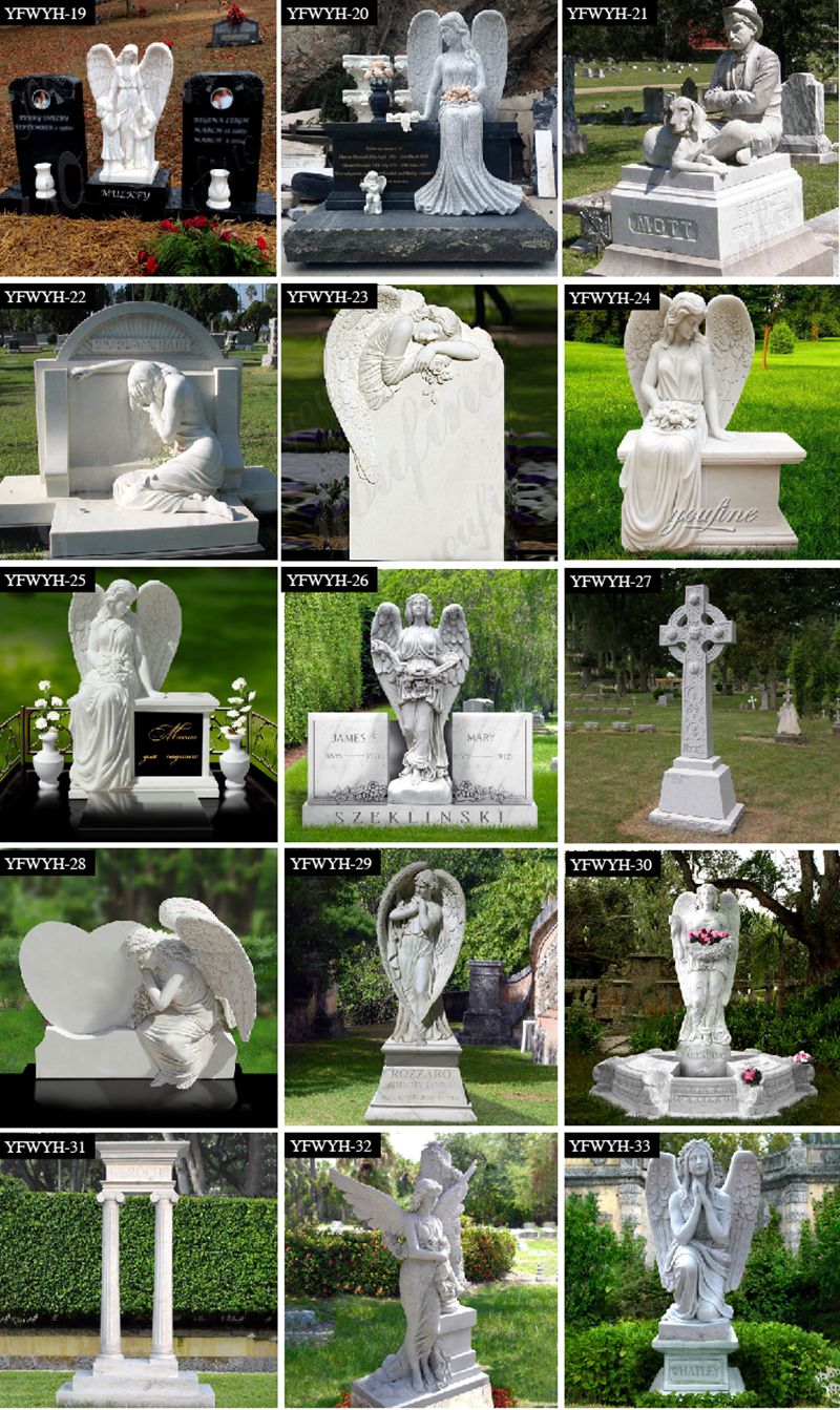 More Designs for Marble Memorial Tombstones