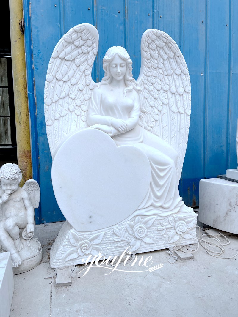 Marble Angel Headstone Details