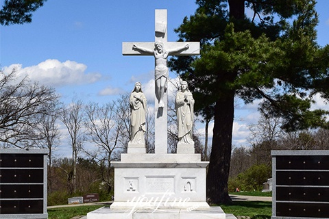 marble Jesus headstone-YouFine Sculpture